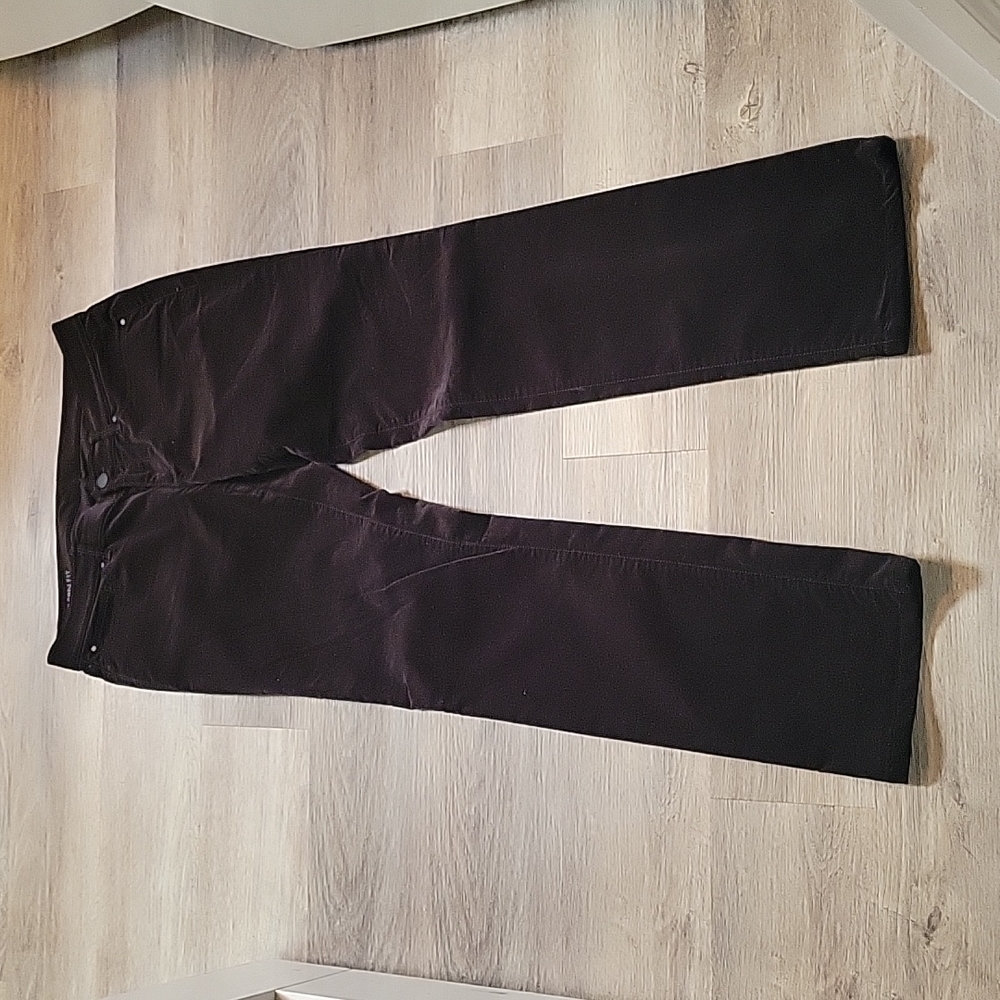 Ann Taylor black velvet five pocket pants 6